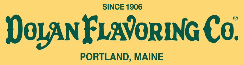 The renovated Dolan Flavoring Co. logo, since 1906, Portland, Maine